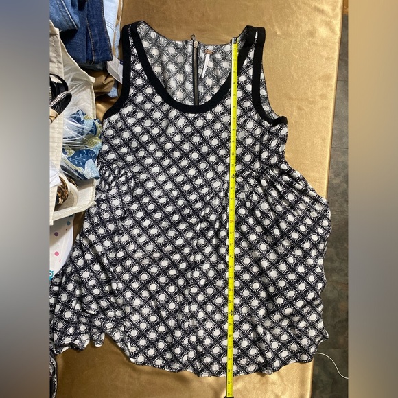 Free People Black and White Sleeveless Tank Top - Picture 6 of 11